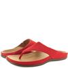 STRIVE WOMENS TOE POST MULE SANDAL - SCARLET